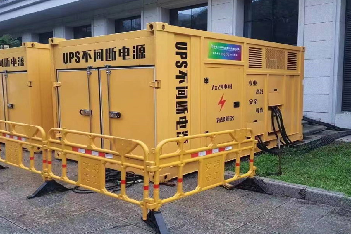 绵阳发电机租赁施工现场